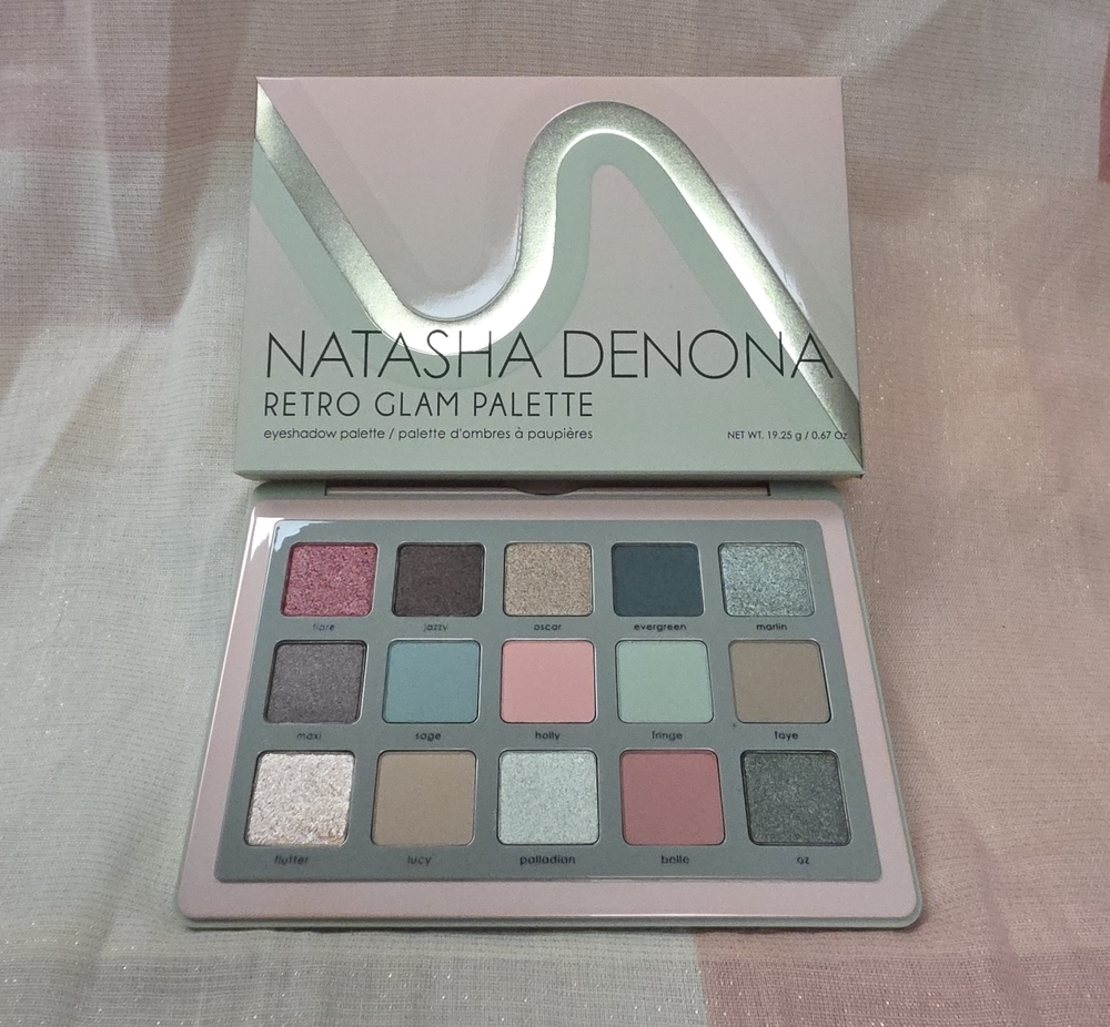NEW! Natasha Denona Retro Glam Palette Eyeshadow Palette in Pink & Green NWT